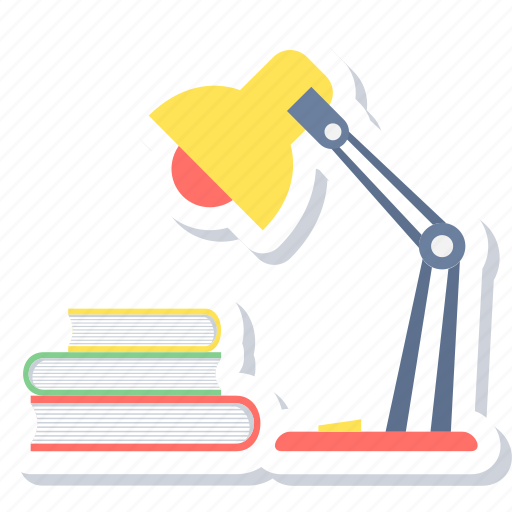 Lamp, desk, reading, study, study table, table icon - Download on Iconfinder
