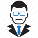 avatar, teacher, businessman, man
