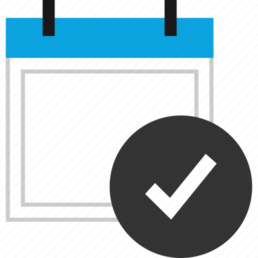 Event, schedule, calendar, check mark icon - Download on Iconfinder
