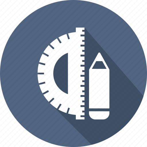 Geometry, measure, pencil, ruler, tool icon - Download on Iconfinder
