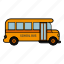 bus school, school, service, students 