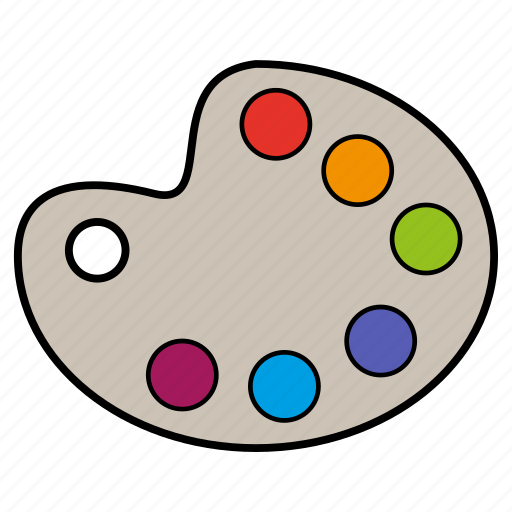 Colors, draw, paint, pallete icon - Download on Iconfinder