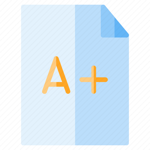 A+, best, exam, qualification, result, results, test icon - Download on Iconfinder
