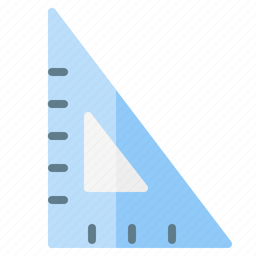Drawing, geometry, measure, measuring, ruler, set square, triangle icon - Download on Iconfinder