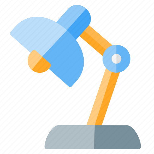 Desk lamp, furniture and household, lamp, light, table lamp, technology icon - Download on Iconfinder