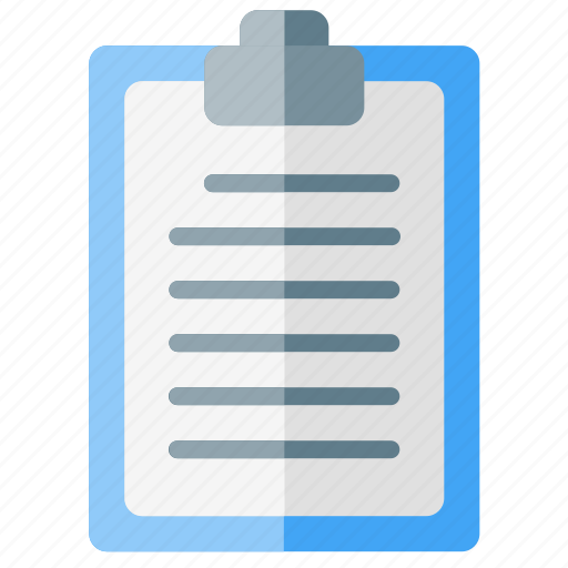 Clipboard, document, documents, evaluation, file type, list, paper icon - Download on Iconfinder