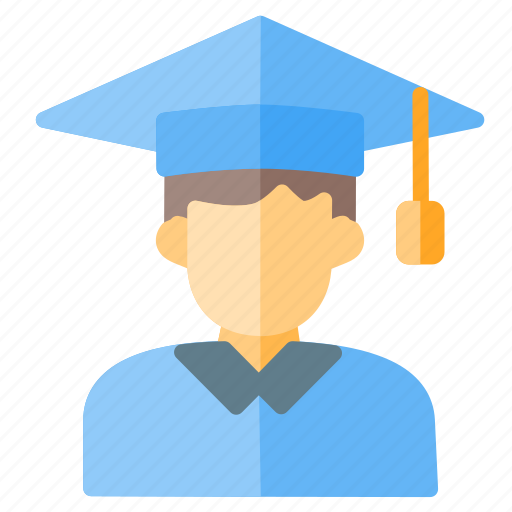 College, education, graduate, graduation cap, man, mortarboard, university icon - Download on Iconfinder