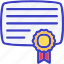 certificate, diploma, grade, achievement 