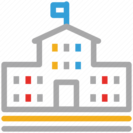 Building, high school, real, school icon - Download on Iconfinder