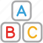 abc, alphabet letters, alphabets, baby abc cubes 