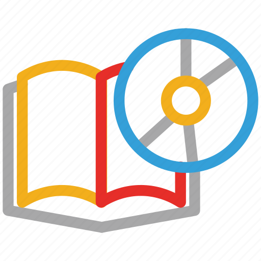Book, cd, cd with book, educational cd icon - Download on Iconfinder