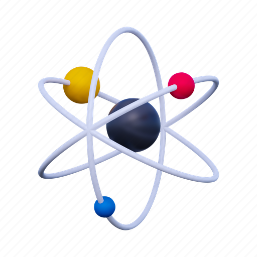 Atom, science, laboratory, electron, molecule, analyst, research 3D illustration - Download on Iconfinder
