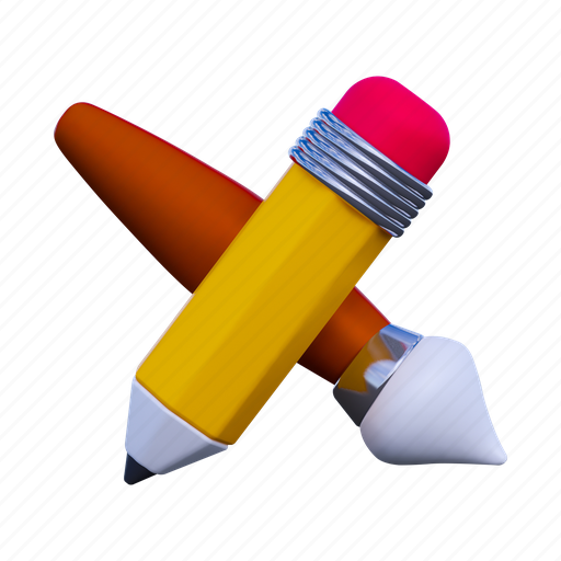 Drawing tools, art, drawing, paint, creative, painting, pencil 3D illustration - Download on Iconfinder