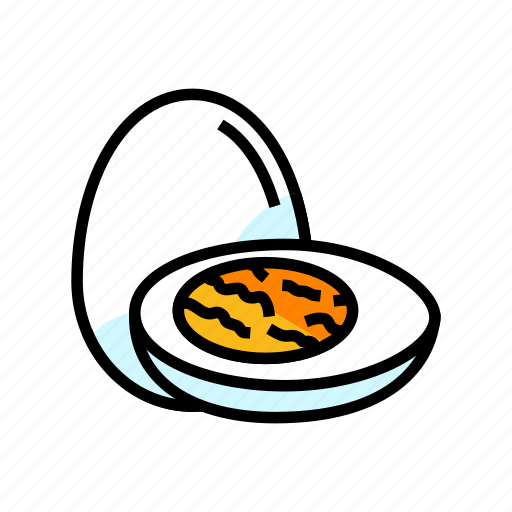 Boiled, egg, cut, hen, chicken, food icon - Download on Iconfinder