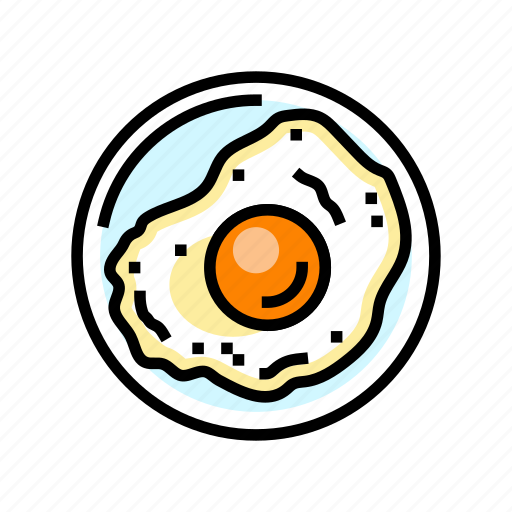 Fried, egg, chicken, hen, food, farm icon - Download on Iconfinder