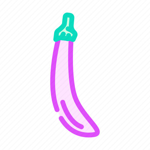 Long, purple, eggplant, vegetable, aubergine, food icon - Download on Iconfinder