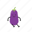 action, character, cute, eggplant, emoticon, toy 