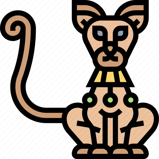 Cat, goddess, bastet, pharaoh, egypt icon - Download on Iconfinder
