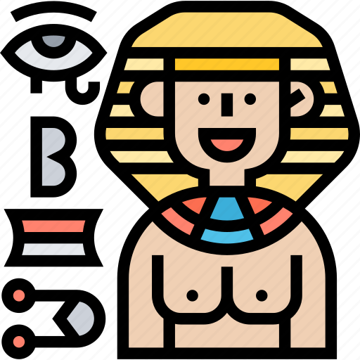 Egyptian, pharaoh, hieroglyphic, ancient, archaeology icon - Download on Iconfinder