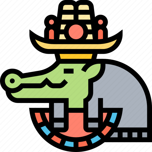 Sobek, ancient, deity, crocodile, egyptian icon - Download on Iconfinder