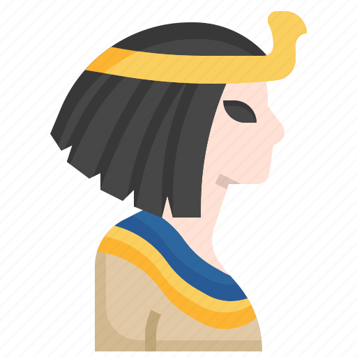 Cleopatra, queen, egyptian, woman, avatar icon - Download on Iconfinder