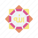 emblem, islam, arabic, allah