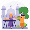 woman, qurban, meat, adha, islam, muslim, eid al-adha, mosque, ramadan