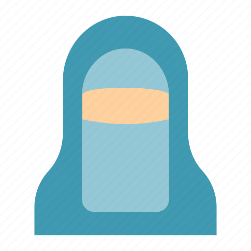 Niqab, muslimah, moslem, female, eid al adha, woman, hijab icon - Download on Iconfinder