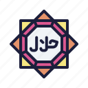 emblem, islam, arabic, halal 