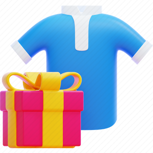 Clothing, gift, gift box, box, cloth, fashion, clothes 3D illustration - Download on Iconfinder