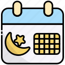 calendar, date, schedule, eid, ramadan, religion, islamic