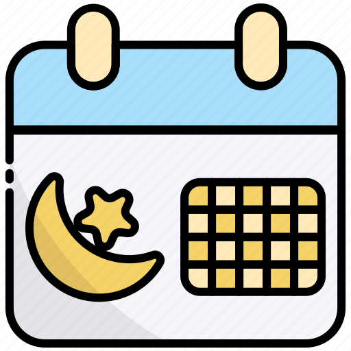 Calendar, date, schedule, eid, ramadan, religion, islamic icon - Download on Iconfinder