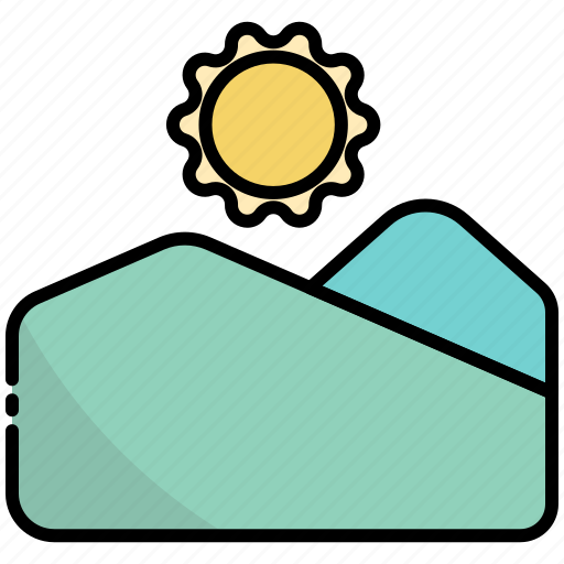 Noon, mountain, nature, sun, sunny, natural icon - Download on Iconfinder