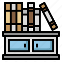 bookshelf, furniture, library, reading, education