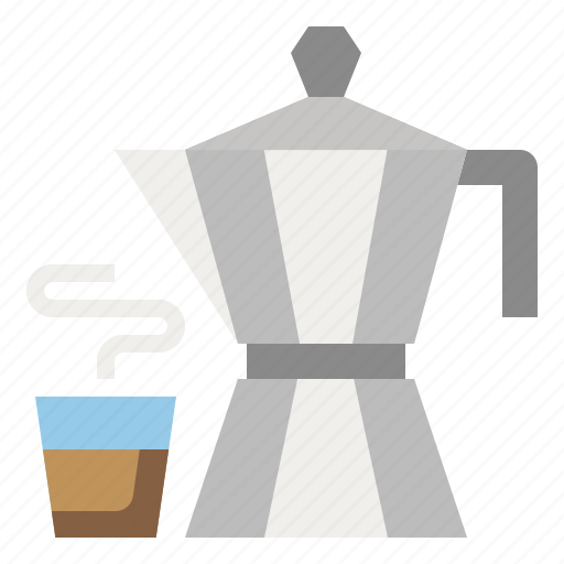 Moka, pot, coffee, kitchenware, caffeine, espresso icon - Download on Iconfinder