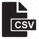 csv, extension