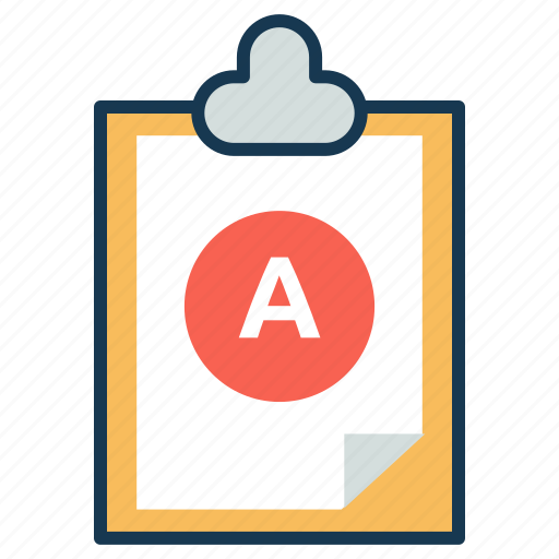 Analysis, exam pad, report card, result, test, valuation icon - Download on Iconfinder