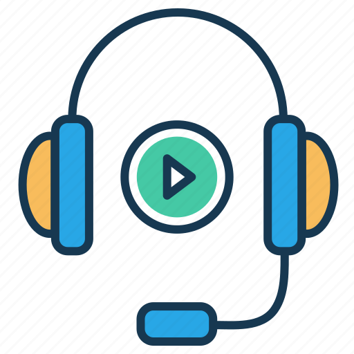 Call support, earphone, head phone, headset, tutorial, video icon - Download on Iconfinder
