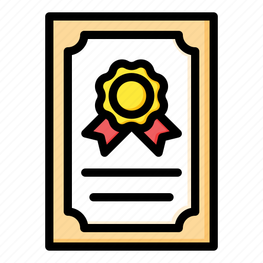 Certificate, diploma, document, degree icon - Download on Iconfinder