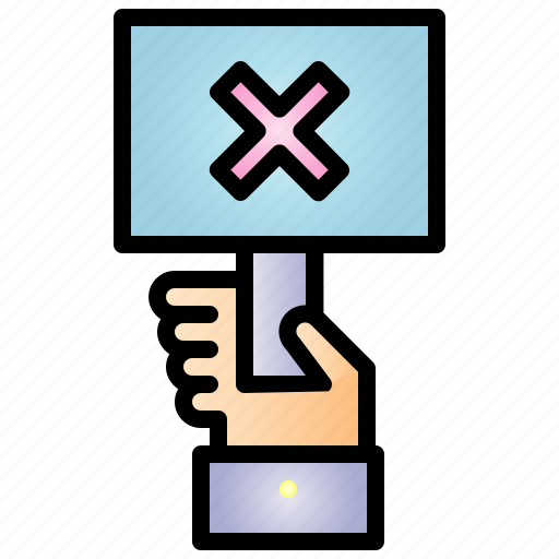 No, election, consider, regard, dislike, sign, traffic icon - Download on Iconfinder