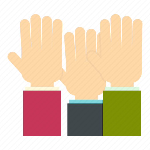 Arm, group, hand, human, people, raised, voting icon - Download on Iconfinder