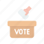 - casting vote, democracy, ballot-box, voting, ballot, vote-for, vote-in, polling 