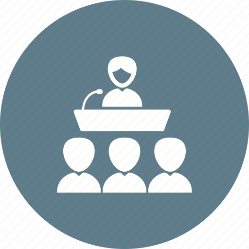 Audience, conference, hall, meeting, presentation, seminar icon - Download on Iconfinder