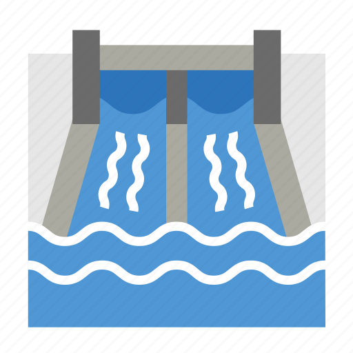 Dam, energy, hydroelectric, water, hydro, power, renewable icon - Download on Iconfinder