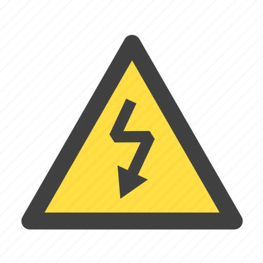 Danger, electric, energy, sign, warning, voltage, high icon - Download on Iconfinder