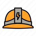 electrician, engineer, helmet, safety, hard hat, construction, worker, electric