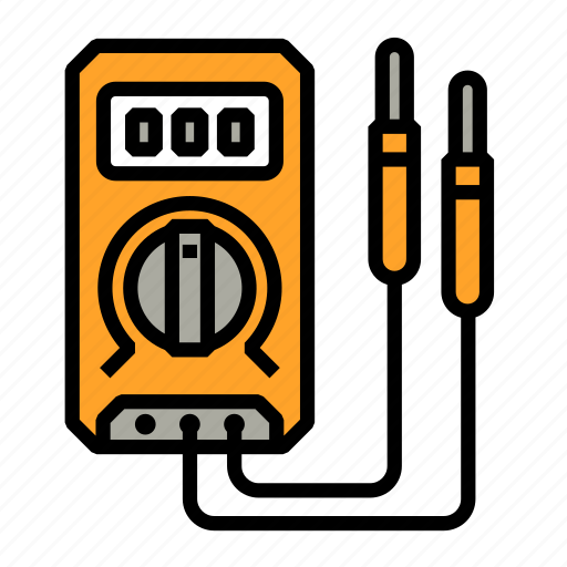 Electrician, electric, multimeter, tester, voltage, voltmeter, meter icon - Download on Iconfinder