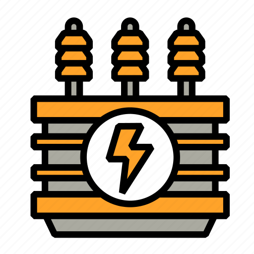 Energy, power, transformer, voltage, electric, distribution, electricity icon - Download on Iconfinder
