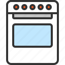 stove, oven, electric stove, kitchen, electric, household, appliance