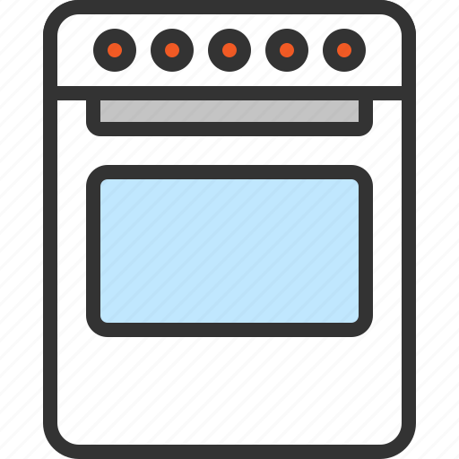Stove, oven, electric stove, kitchen, electric, household, appliance icon - Download on Iconfinder